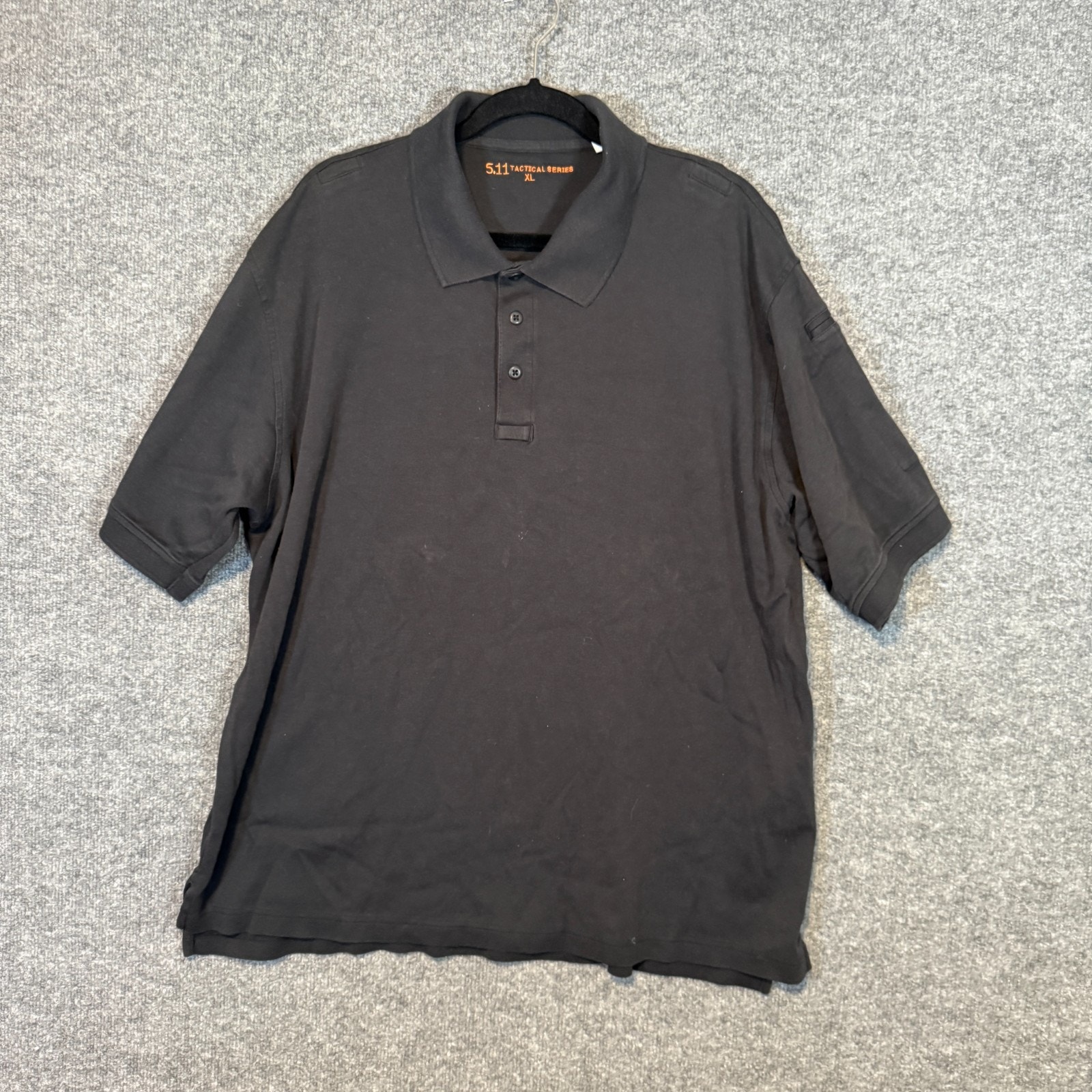 5.11 Tactical Shirt Mens Xl Black Polo Short Sleeve Tactical Series Stretch